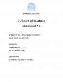 Secuencia didáctica juegos con cartas