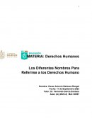Diferentes Nombres a los Derechos Humanos