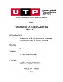 Informe de la elaboración del producto
