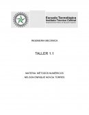 Taller métodos numéricos