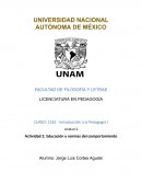 Educación y normas del comportamiento