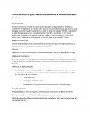 El uso racional del agua y la importancia de la información en la urbanización San Benito de Palermo