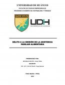 Delito a la omisión de la asistencia familiar alimentaria
