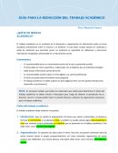 Guía para la redacción del trabajo académico