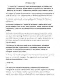 Resolución de Problemas Matemáticos. Página 1
