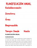 Planificación anual