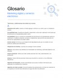 Glosario Marketing digital y comercio electrónico
