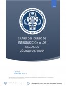 Introducción a los Negocios