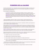 Pioneros de la calidad
