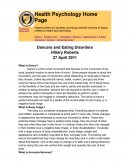 Dancers and Eating Disorders