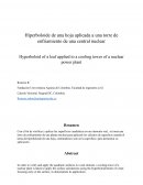 Hiperboloide de una hoja aplicada a una torre de enfriamiento de una central nuclear