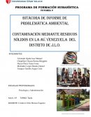 Realidad problemática Ambiental