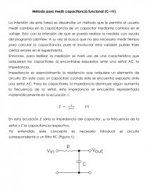 Método para medir capacitancia funcional (C->V). Página 1