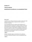 Propiedades físicas de los polímeros