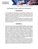 Ensayo: creación de un nuevo producto