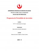 Propuesta de Portafolio de inversión