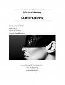 Informe de lectura Cadaver Exquisito