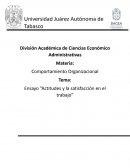 Ensayo de las Actitudes y la Satisfacción en el Trabajo