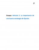 Artículo 2. La importancia de una buena estrategia de fijación