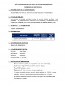 Requerimiento para el servicio de refrigerios y almuerzos