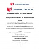 Aplicación de gestión de inventarios para mejorar la productividad en el Área de Almacén en Tracto Camiones USA