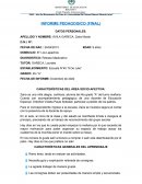 Informe pedagógico final
