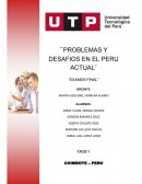 Problemas y desafios en el Perú actual