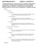 Historiografia. Griega y romana