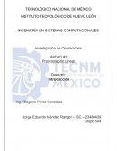 Aplicación de la Investigación de Operaciones