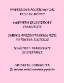 Logística y transporte sustentable. Cadena de suministro