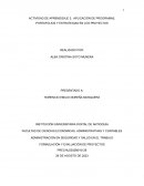 Actividad de aprendizaje Aplicación de programas, portafolios y estrategias en los proyectos