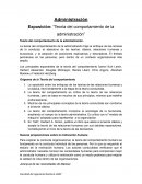 Teoría del comportamiento de la administración