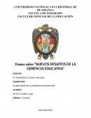 Nuevos desafíos de la gerencia educativa