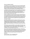 ¿Qué es la investigación científica?