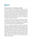 Evidencia de proceso 5 . “Salud mental y la familia”