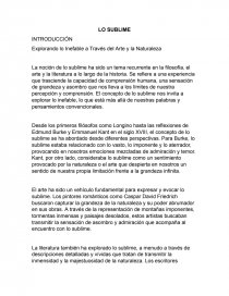 Lo sublime. Página 1