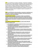 La comprensión de lectura