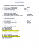 Razonamiento matematico Primaria