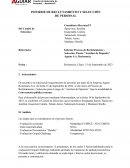 Informe de reclutamiento y selección de personal