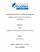 Inteligencia artificial aplicada a la Cadena de Suministro