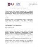 Agenda de trabajo segundo círculo de lectura