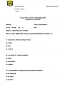 Evaluación lectura complementaria “El genio de la alcachofa” s/r