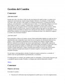 Gestión del Cambio