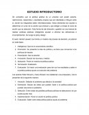 Estudio introductorio control de lectura