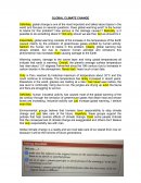 Global climate change