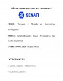 Emprendimiento Social (Cooperativa San Martin de porres.)