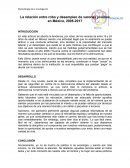 La relación entre robo y desempleo de varones jóvenes en México, 2005-2017
