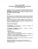 El Programa de Los Estudiantes y de la Universidad