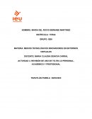 Revisión de uso de TIC en lo personal, académico y profesional
