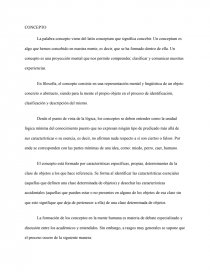 ¿Qué es un concepto?. Página 1